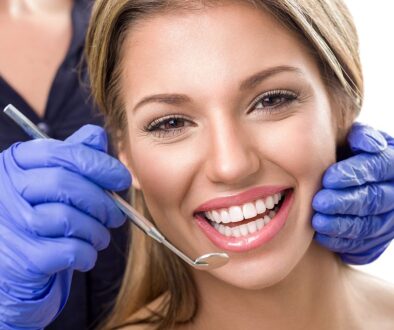 Teeth checkup at dentist